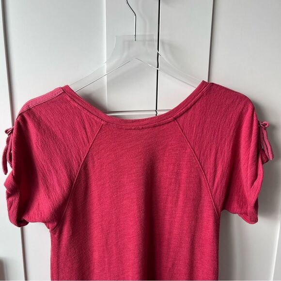 Anthropologie Saturday Sunday Kathie Flounced Relaxed fit Dress Pink small - Picture 12 of 15